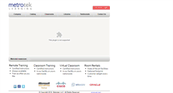 Desktop Screenshot of metroteklearning.com