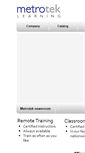 Mobile Screenshot of metroteklearning.com