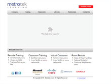 Tablet Screenshot of metroteklearning.com